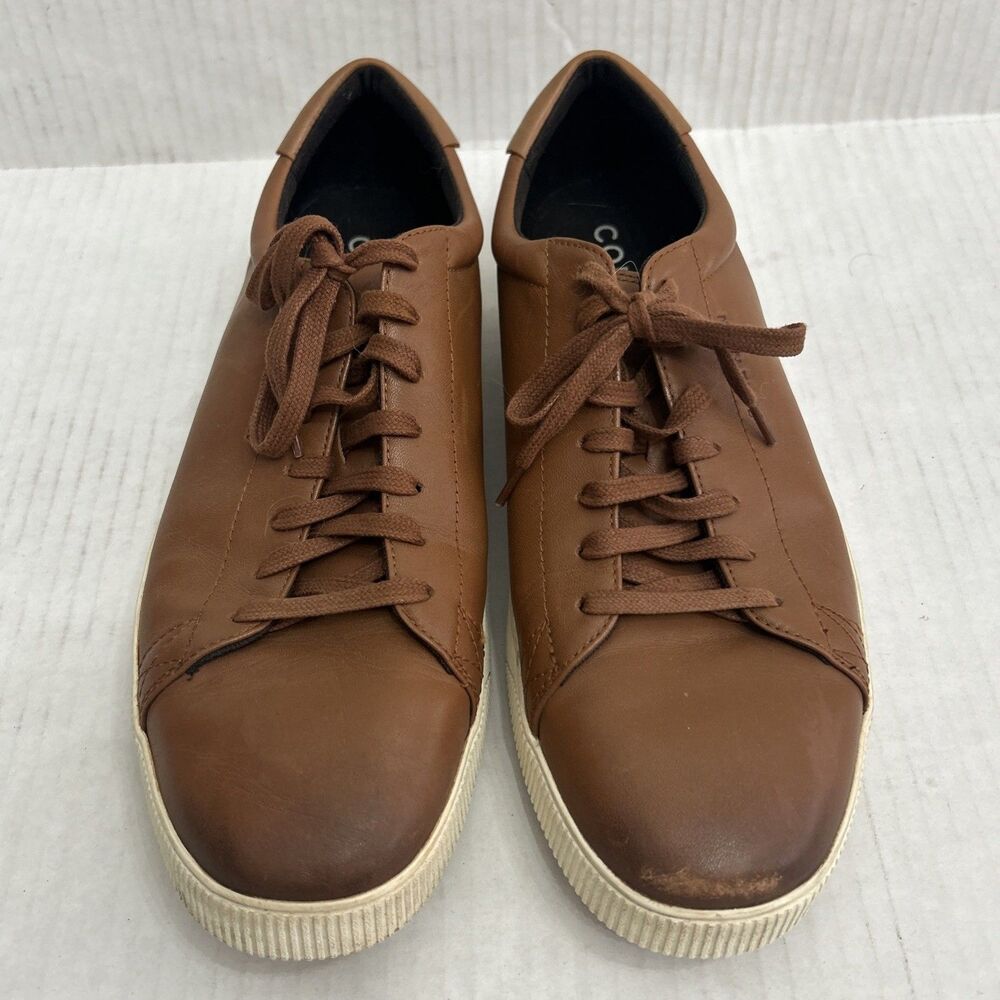 COLE HAAN GRAND MENS BROWN LEATHER LACE UP CASUAL SHOES SIZE 10 1/2 M